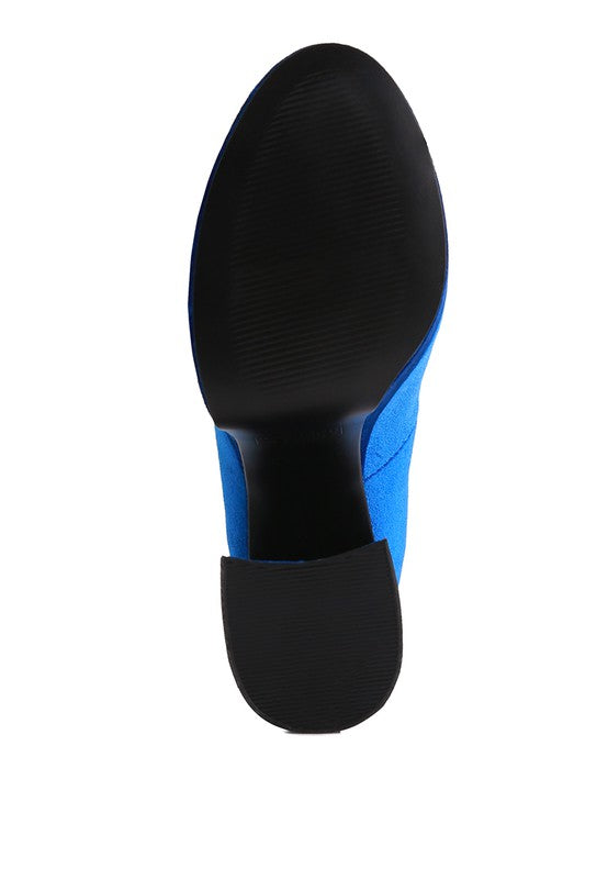 Old Novelty Platform Heel Velvet Pumps - A&S All things Glam Boutique