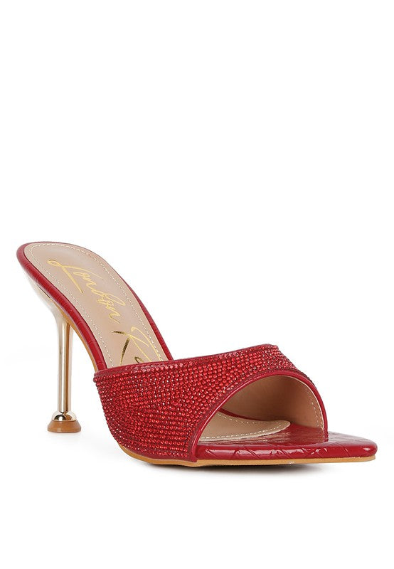 Sundai Diamante Ballroom Stiletto Sandals - A&S All things Glam Boutique
