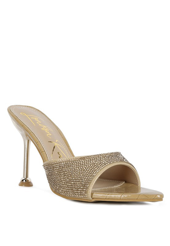 Sundai Diamante Ballroom Stiletto Sandals - A&S All things Glam Boutique