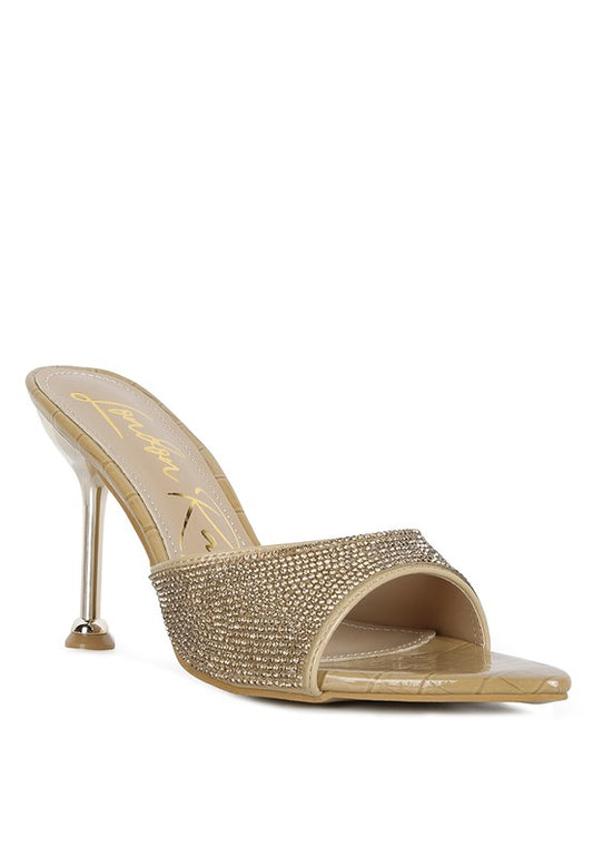 Sundai Diamante Ballroom Stiletto Sandals - A&S All things Glam Boutique