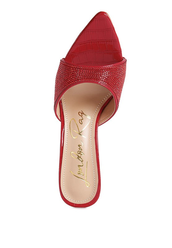 Sundai Diamante Ballroom Stiletto Sandals - A&S All things Glam Boutique
