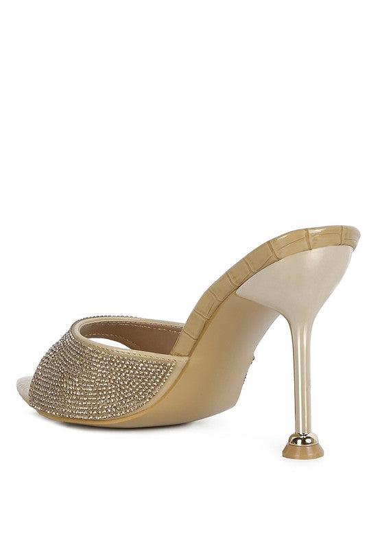 Sundai Diamante Ballroom Stiletto Sandals - A&S All things Glam Boutique