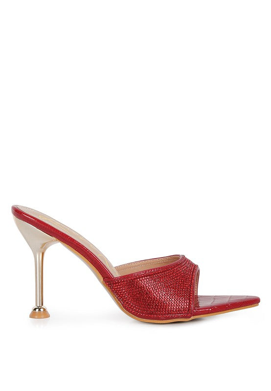 Sundai Diamante Ballroom Stiletto Sandals - A&S All things Glam Boutique