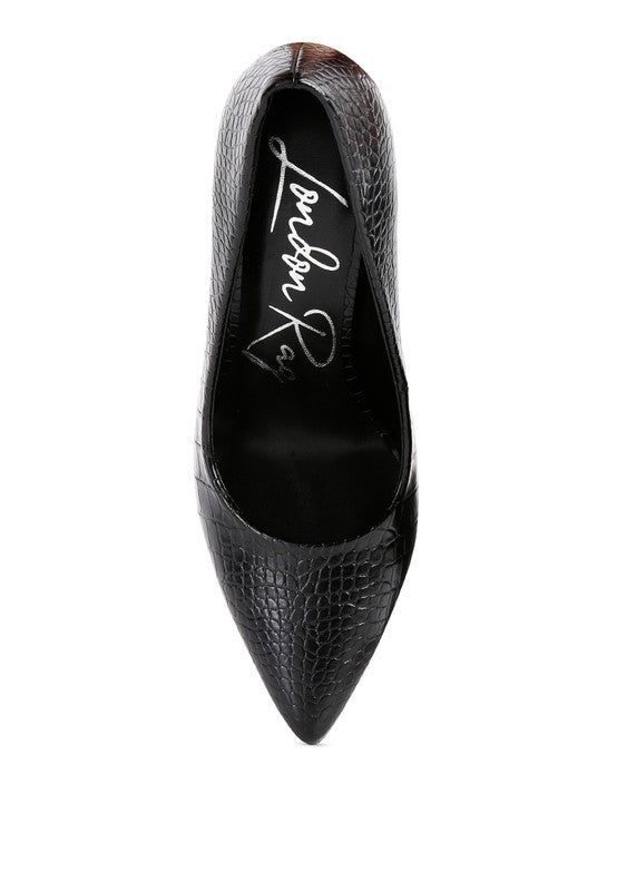 Urchin Croc Patterened High Heeled Sandal - A&S All things Glam Boutique