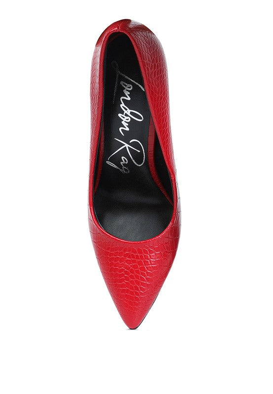 Urchin Croc Patterened High Heeled Sandal - A&S All things Glam Boutique