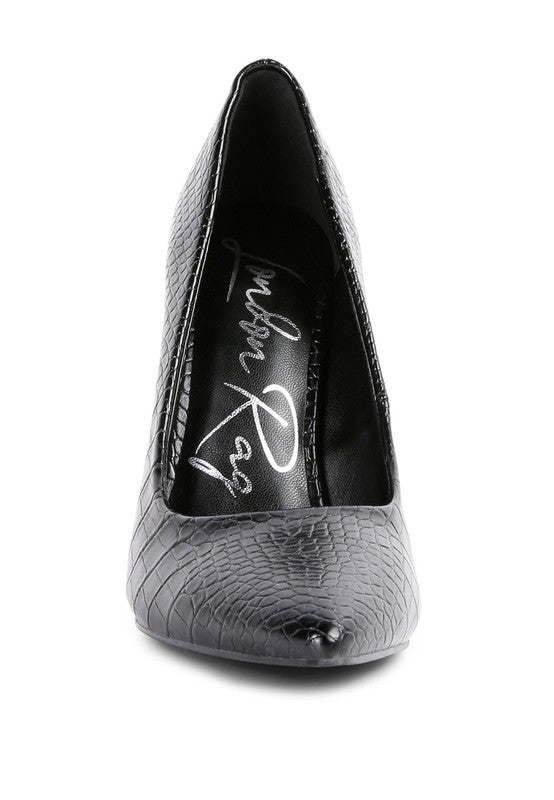 Urchin Croc Patterened High Heeled Sandal - A&S All things Glam Boutique