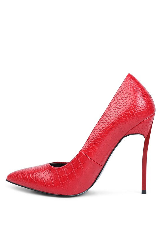 Urchin Croc Patterened High Heeled Sandal - A&S All things Glam Boutique