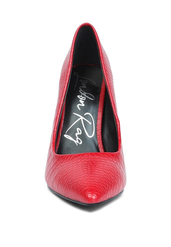 Urchin Croc Patterened High Heeled Sandal - A&S All things Glam Boutique