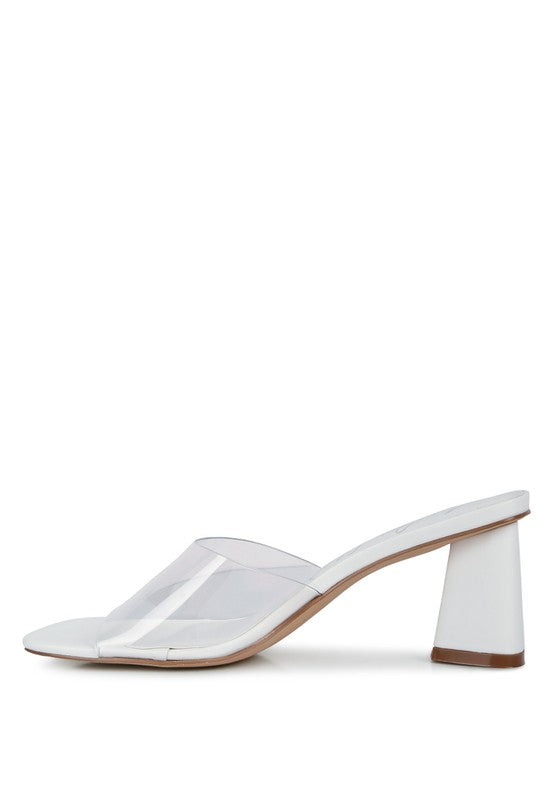 Eugnie Clear Straps Block Heeled Sandals - A&S All things Glam Boutique