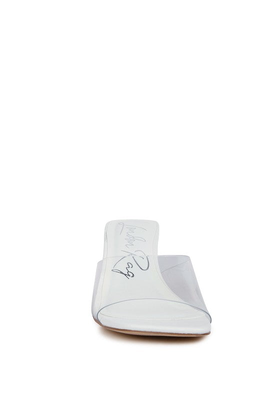 Eugnie Clear Straps Block Heeled Sandals - A&S All things Glam Boutique