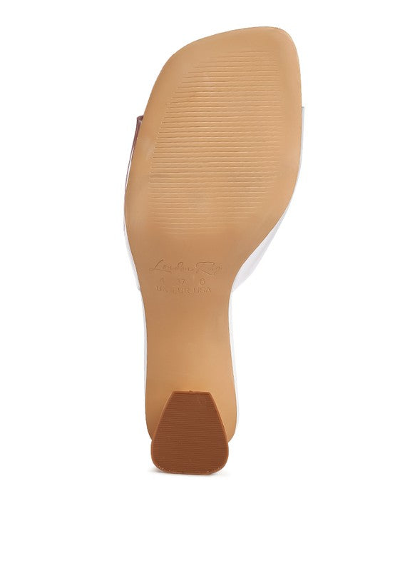 Eugnie Clear Straps Block Heeled Sandals - A&S All things Glam Boutique