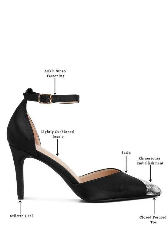 Everalda Toe Cap Embellished Sandals - A&S All things Glam Boutique