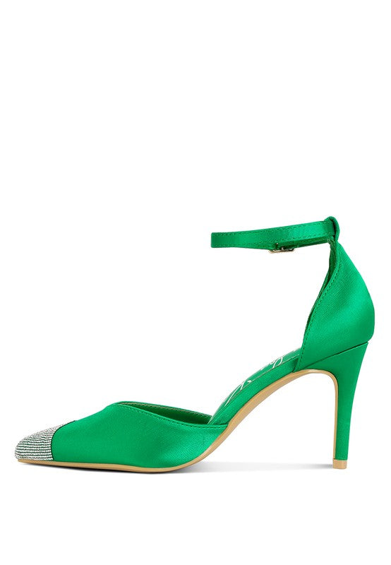Everalda Toe Cap Embellished Sandals - A&S All things Glam Boutique