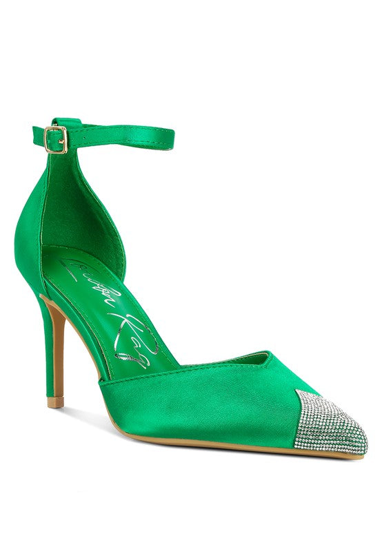 Everalda Toe Cap Embellished Sandals - A&S All things Glam Boutique