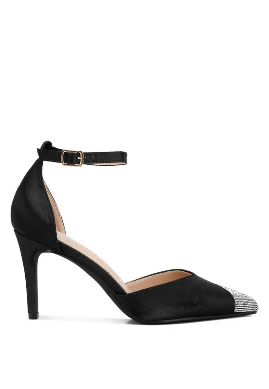 Everalda Toe Cap Embellished Sandals - A&S All things Glam Boutique