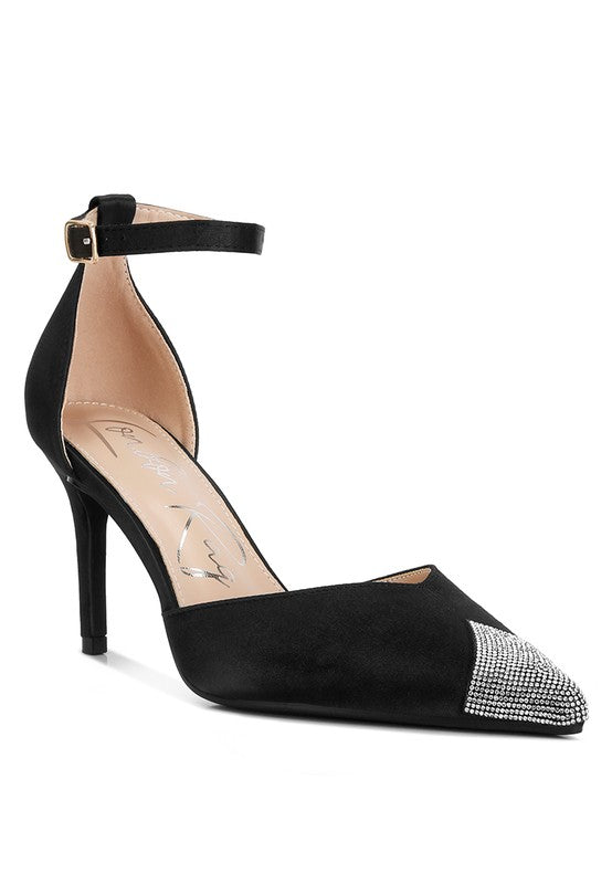 Everalda Toe Cap Embellished Sandals - A&S All things Glam Boutique