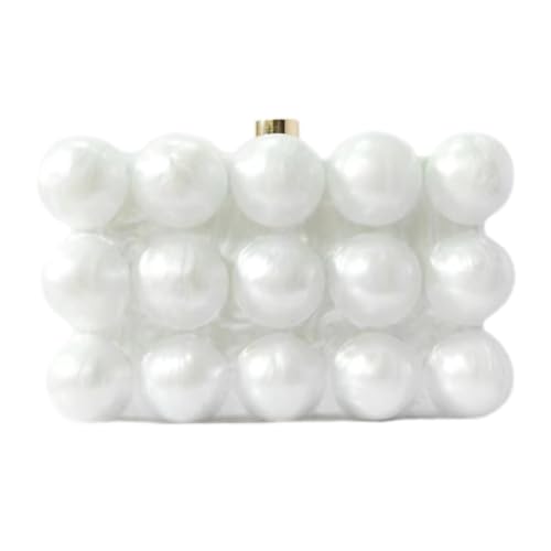 Acrylic Bubble Bag Luxury Marble Clutch