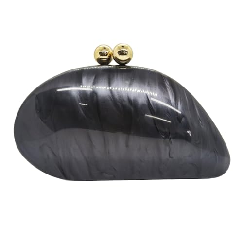 Acrylic Snail Shaped Bag Luxury Marble Clutch