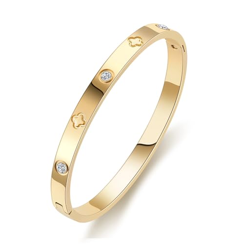 18K Gold Plated Love Cartier Dupes Bracelet - A&S All things Glam Boutique