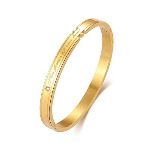 18K Gold Plated Love Cartier Dupes Bracelet - A&S All things Glam Boutique