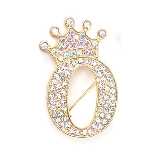 Rhinestone Brooch for Women 24 Letters Pins - A&S All things Glam Boutique