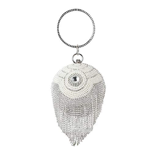 Ball Crystal Evening Tassel Hand Bags