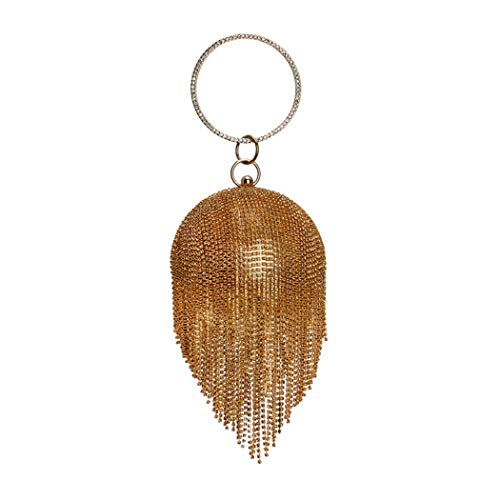 Ball Crystal Evening Tassel Hand Bags