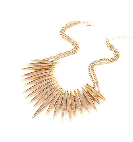 Sparkling Druzy Leaf Choker Necklace - A&S All things Glam Boutique