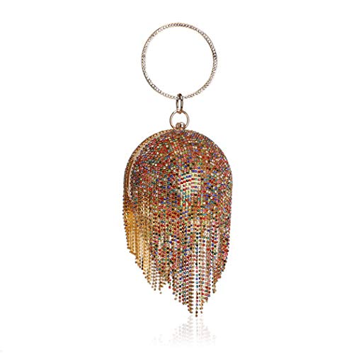 Ball Crystal Evening Tassel Hand Bags