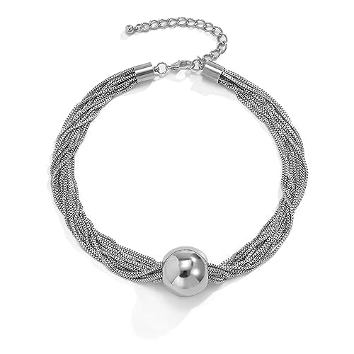 Chunky Bead Statement Choker Necklace - - A&S All things Glam Boutique