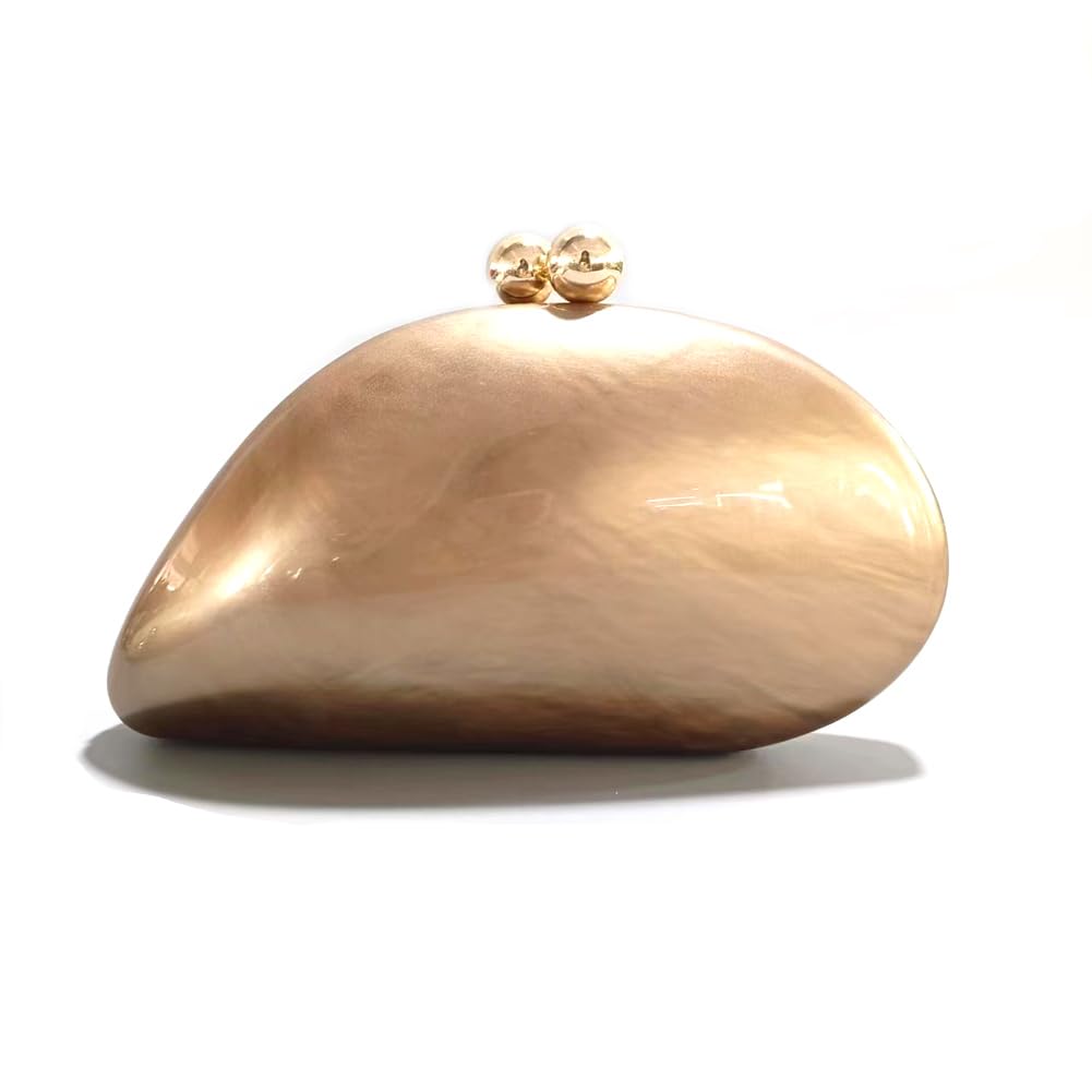 Acrylic Snail Shaped Bag Luxury Marble Clutch