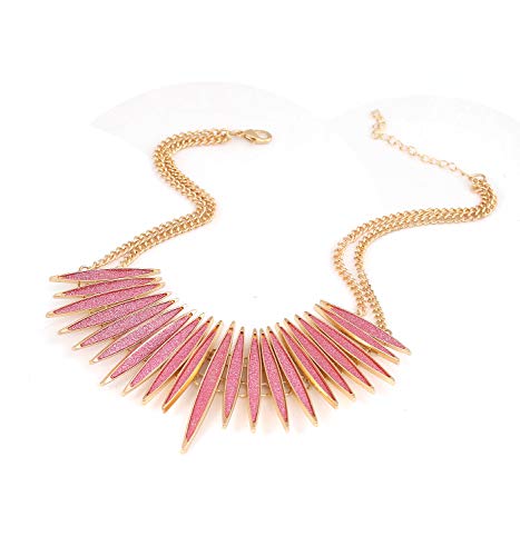 Sparkling Druzy Leaf Choker Necklace - A&S All things Glam Boutique