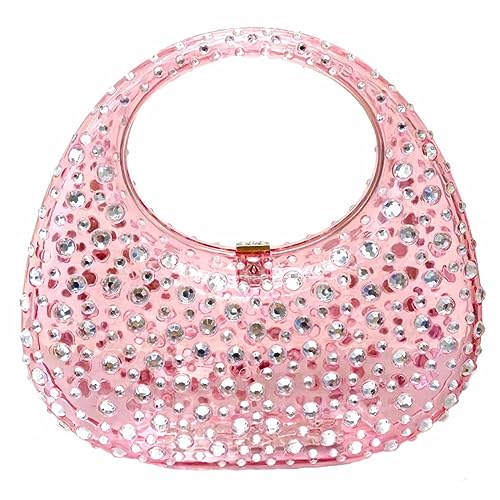 Sparkly Rhinestone Clutch Purse Bling Acrylic