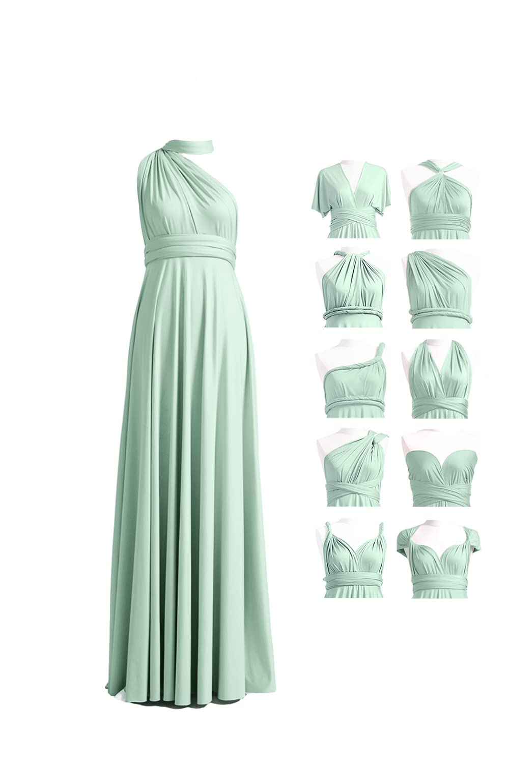 Bridesmaid Dress, Multi-Way Twist Wrap Dress