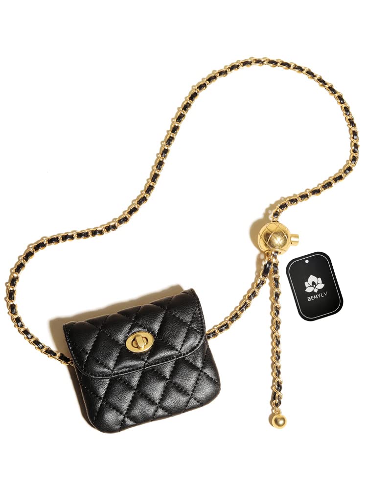 Leather Chain Belt Bag Designer Inspired