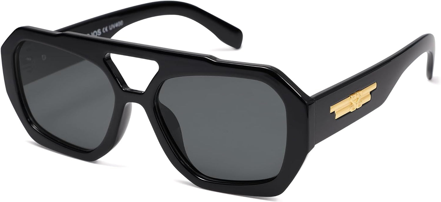 Trendy Aviator Sunglasses