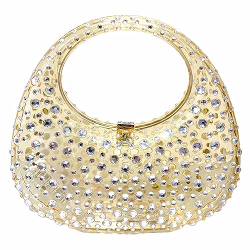 Sparkly Rhinestone Clutch Purse Bling Acrylic