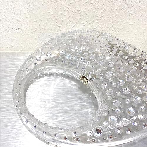 Sparkly Rhinestone Clutch Purse Bling Acrylic