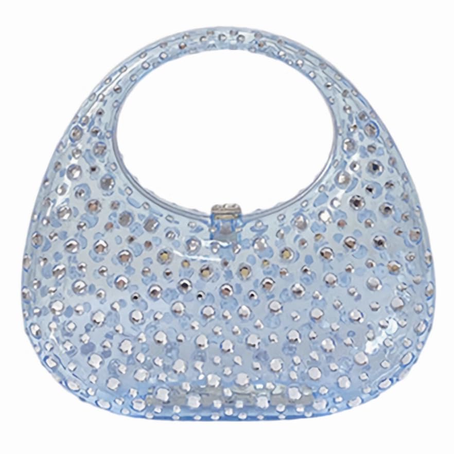 Sparkly Rhinestone Clutch Purse Bling Acrylic