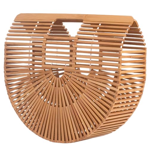 Bamboo Handbag by Handmade Straw Bag