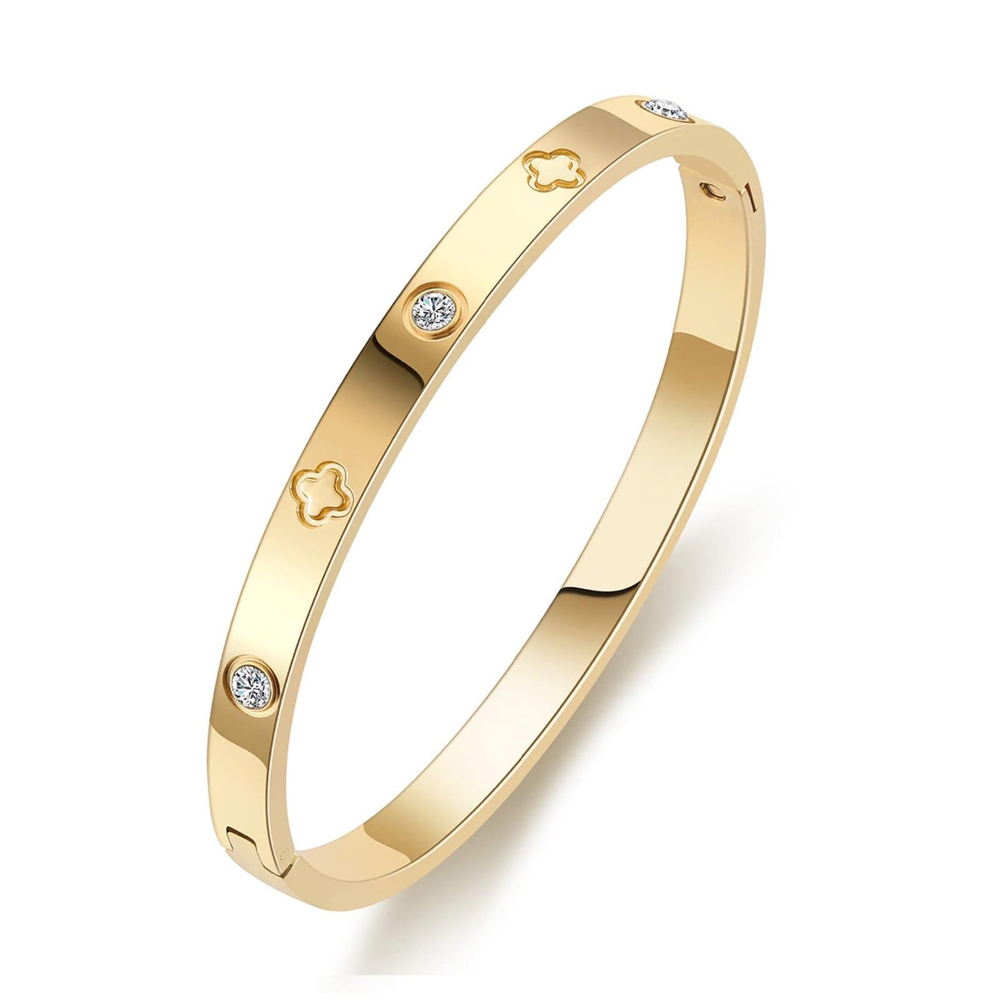 18K Gold Plated Love Cartier Dupes Bracelet - A&S All things Glam Boutique