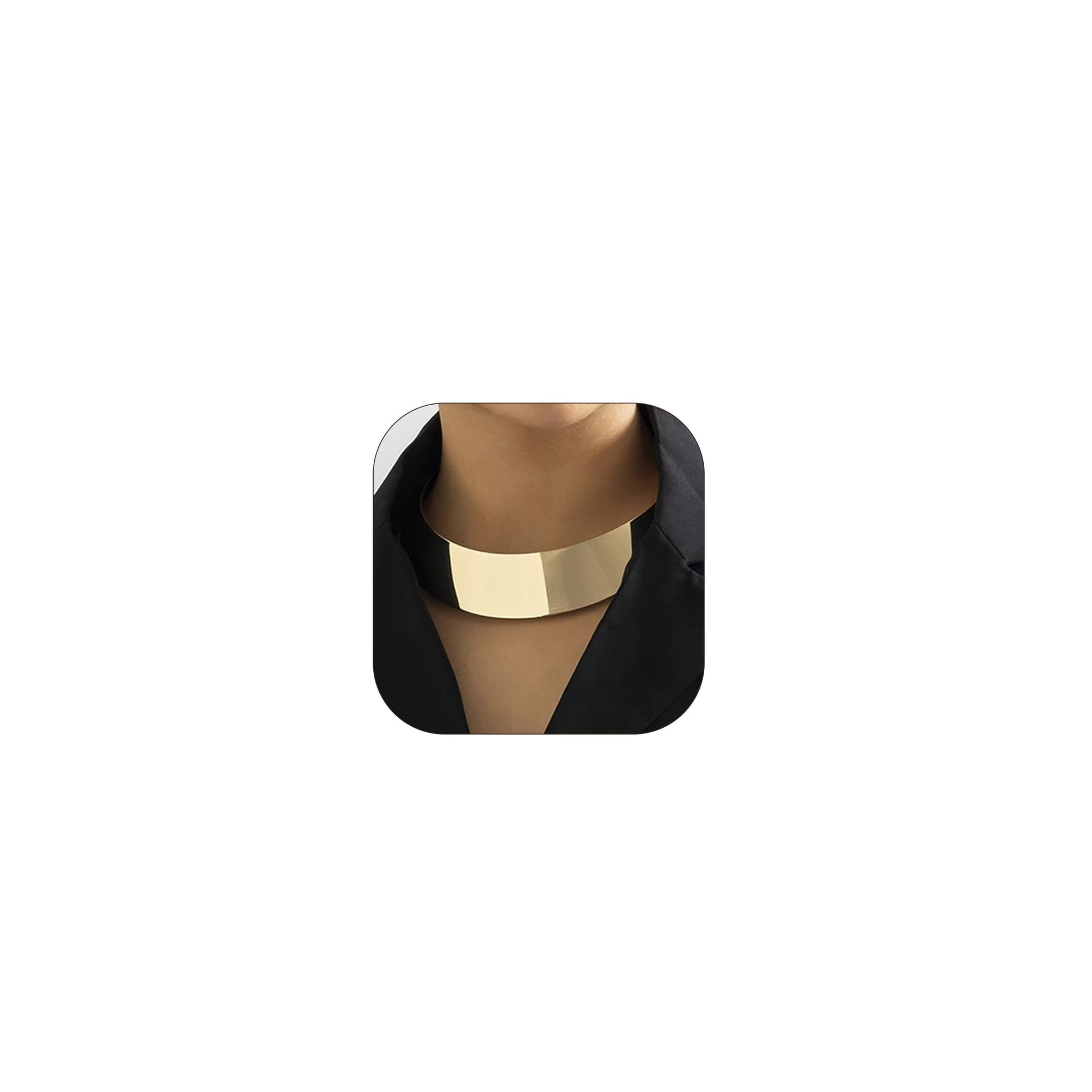 Chunky Gold Choker Necklace - A&S All things Glam Boutique