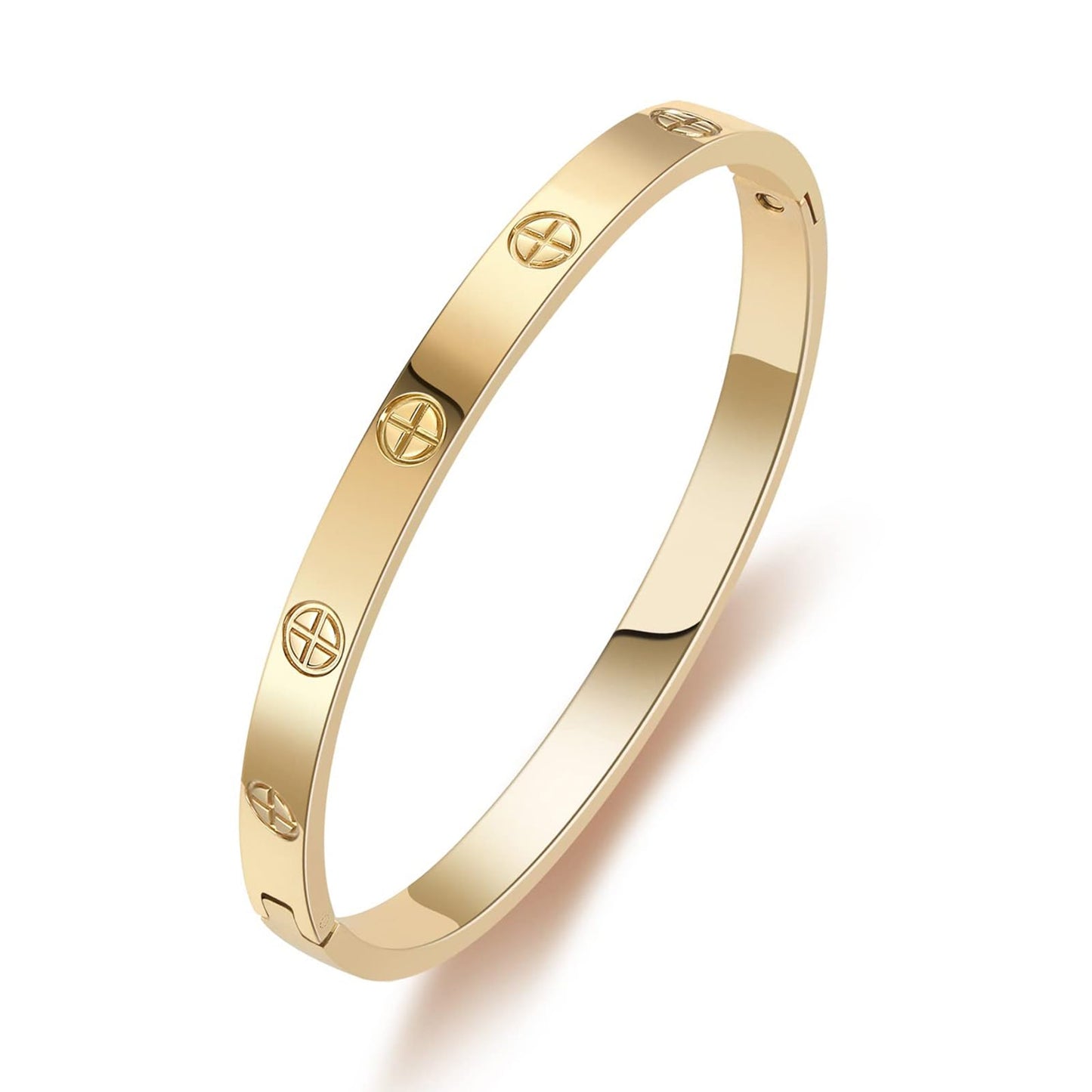 18K Gold Plated Love Cartier Dupes Bracelet - A&S All things Glam Boutique