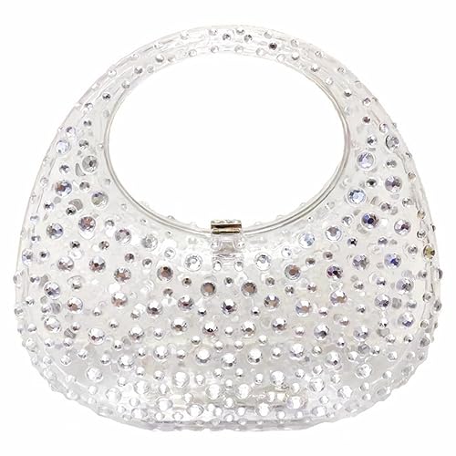 Sparkly Rhinestone Clutch Purse Bling Acrylic