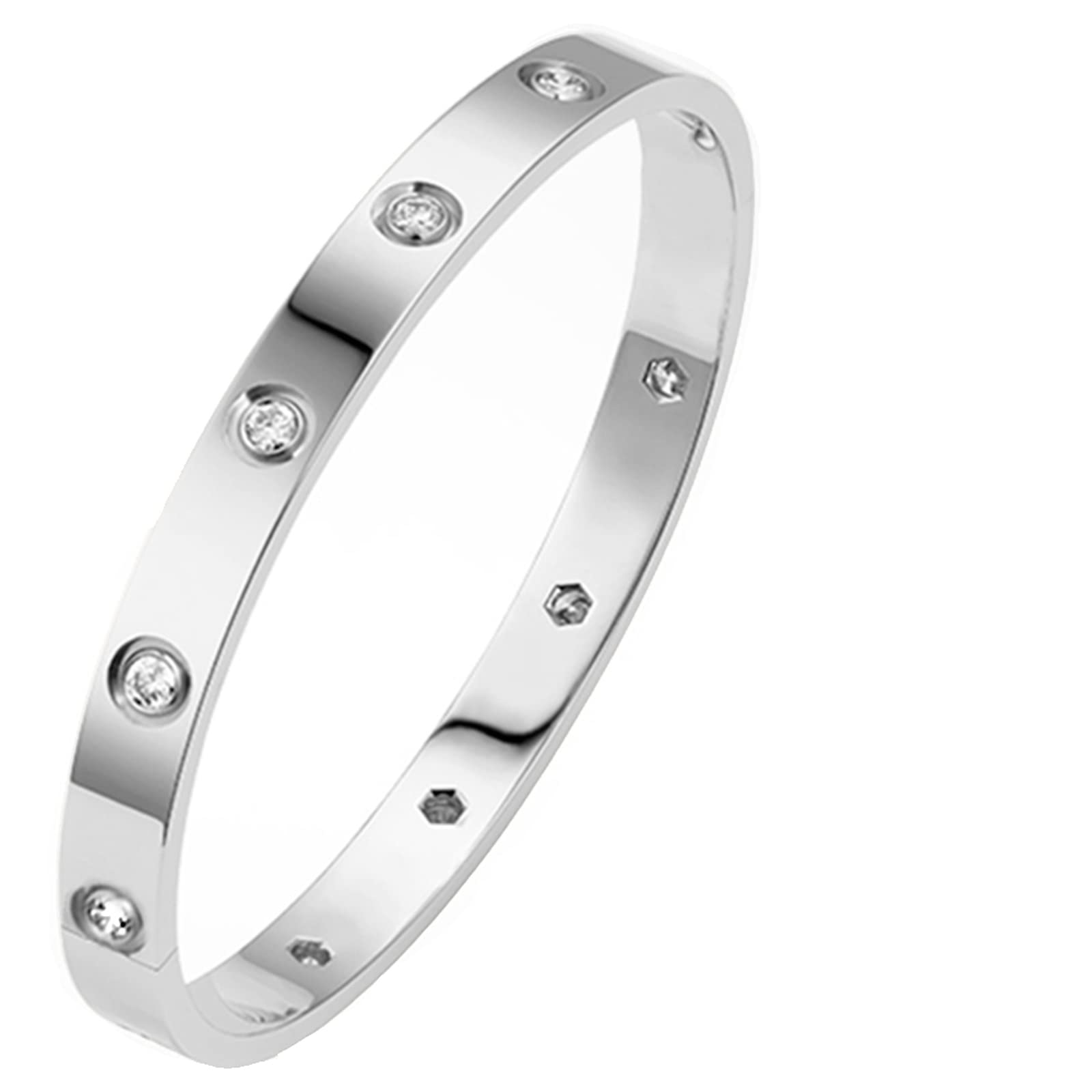 18K Gold Plated Love Cartier Dupes Bracelet - A&S All things Glam Boutique