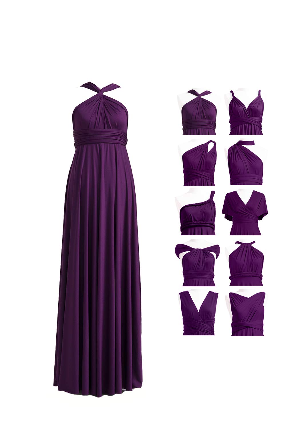 Bridesmaid Dress, Multi-Way Twist Wrap Dress