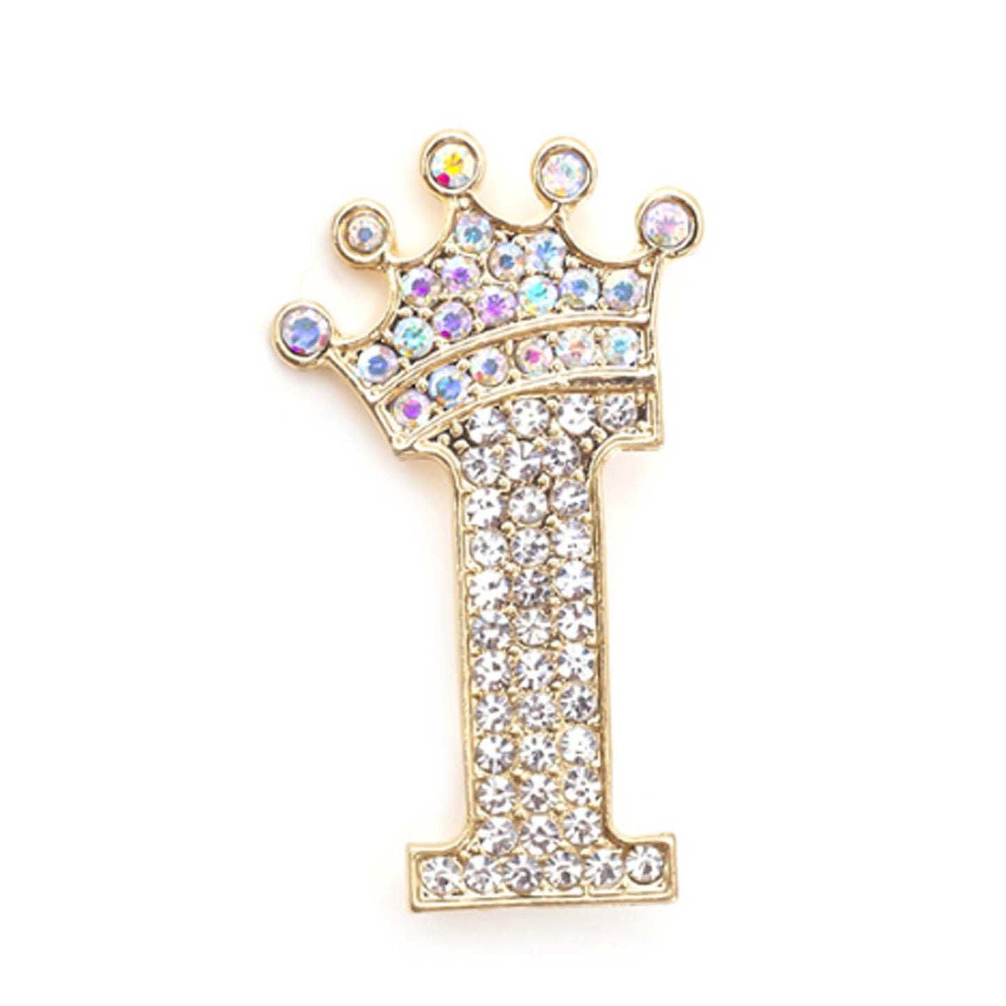 Rhinestone Brooch for Women 24 Letters Pins - A&S All things Glam Boutique