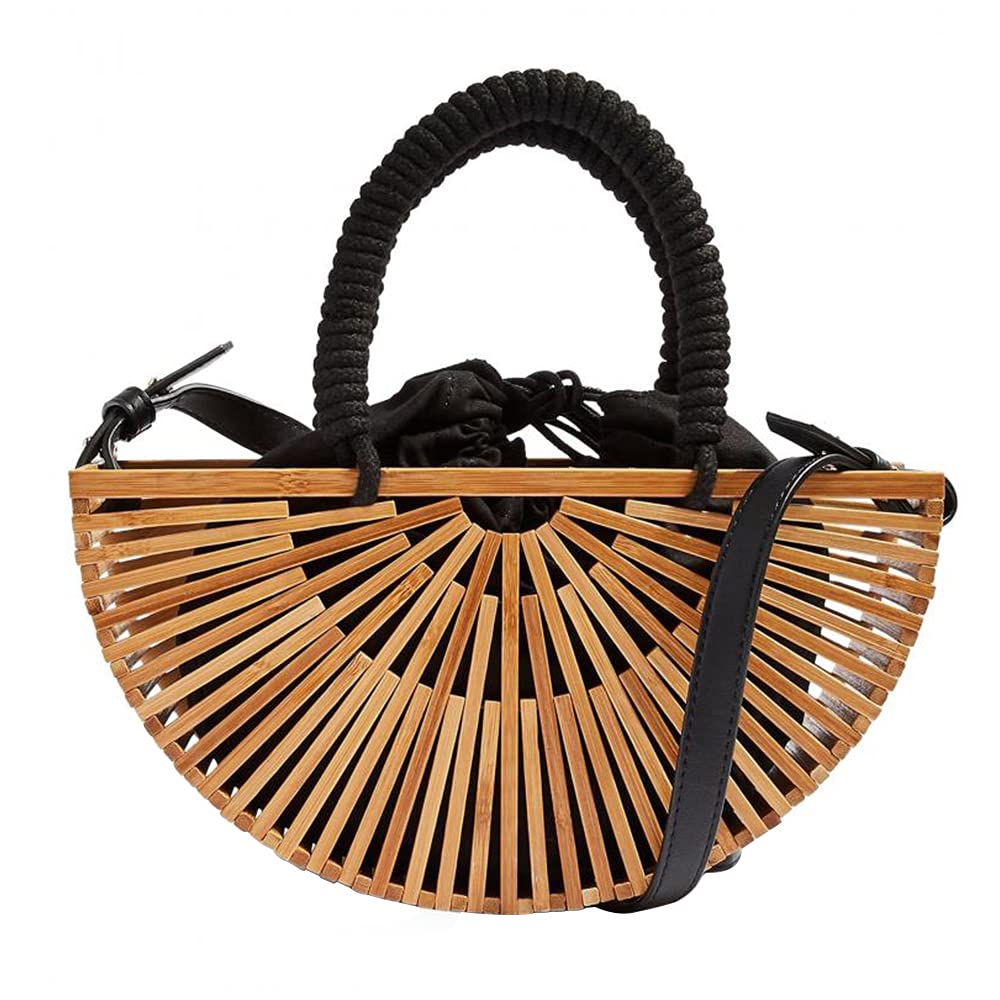 Bamboo Handbag by Handmade Straw Bag