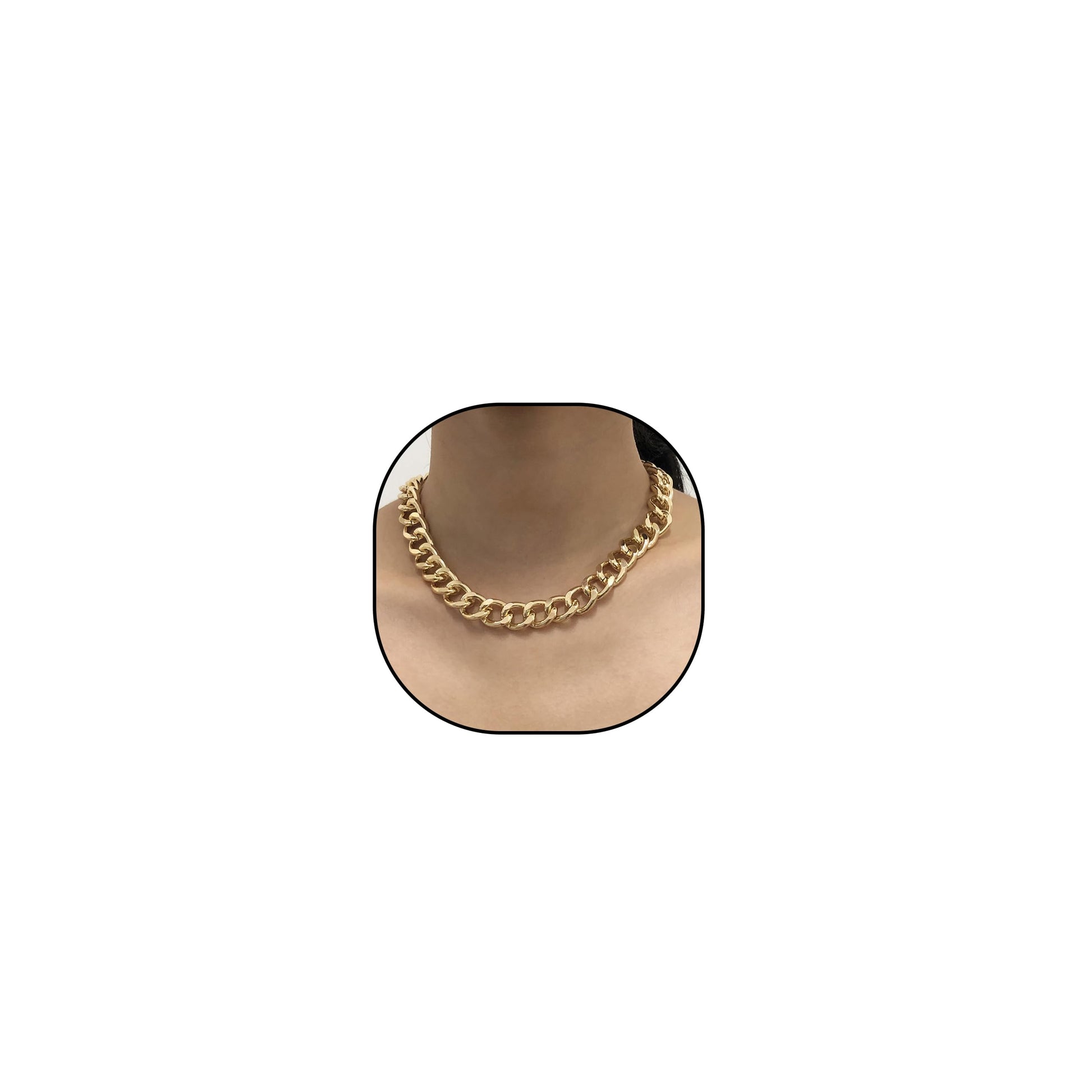 Chunky Gold Choker Necklace - A&S All things Glam Boutique
