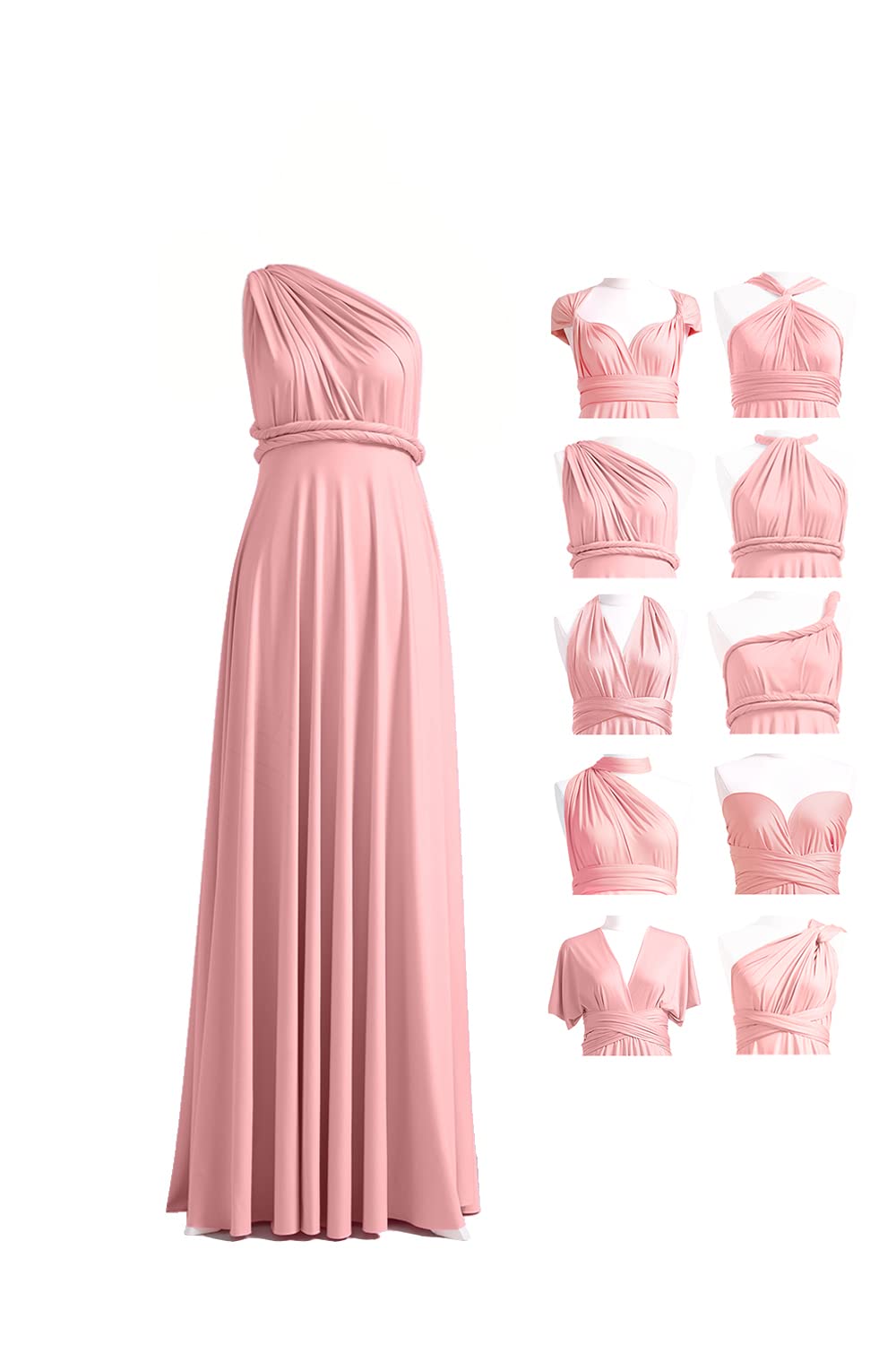 Bridesmaid Dress, Multi-Way Twist Wrap Dress